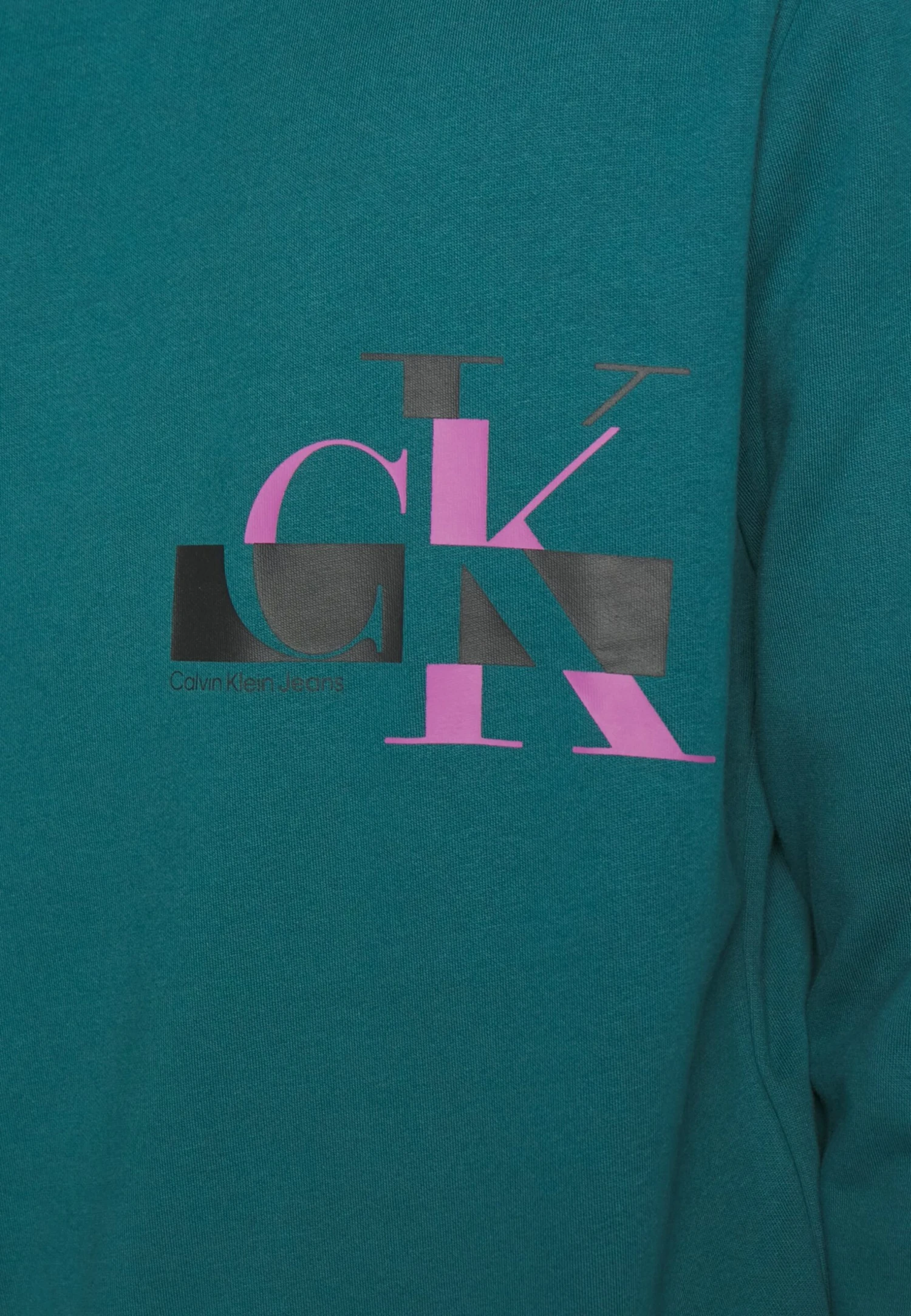 Calvin Klein Jeans Glitched Logo Crew Neck Genderless Unisex - Sweater - Atlantic Deep - Afbeelding 5