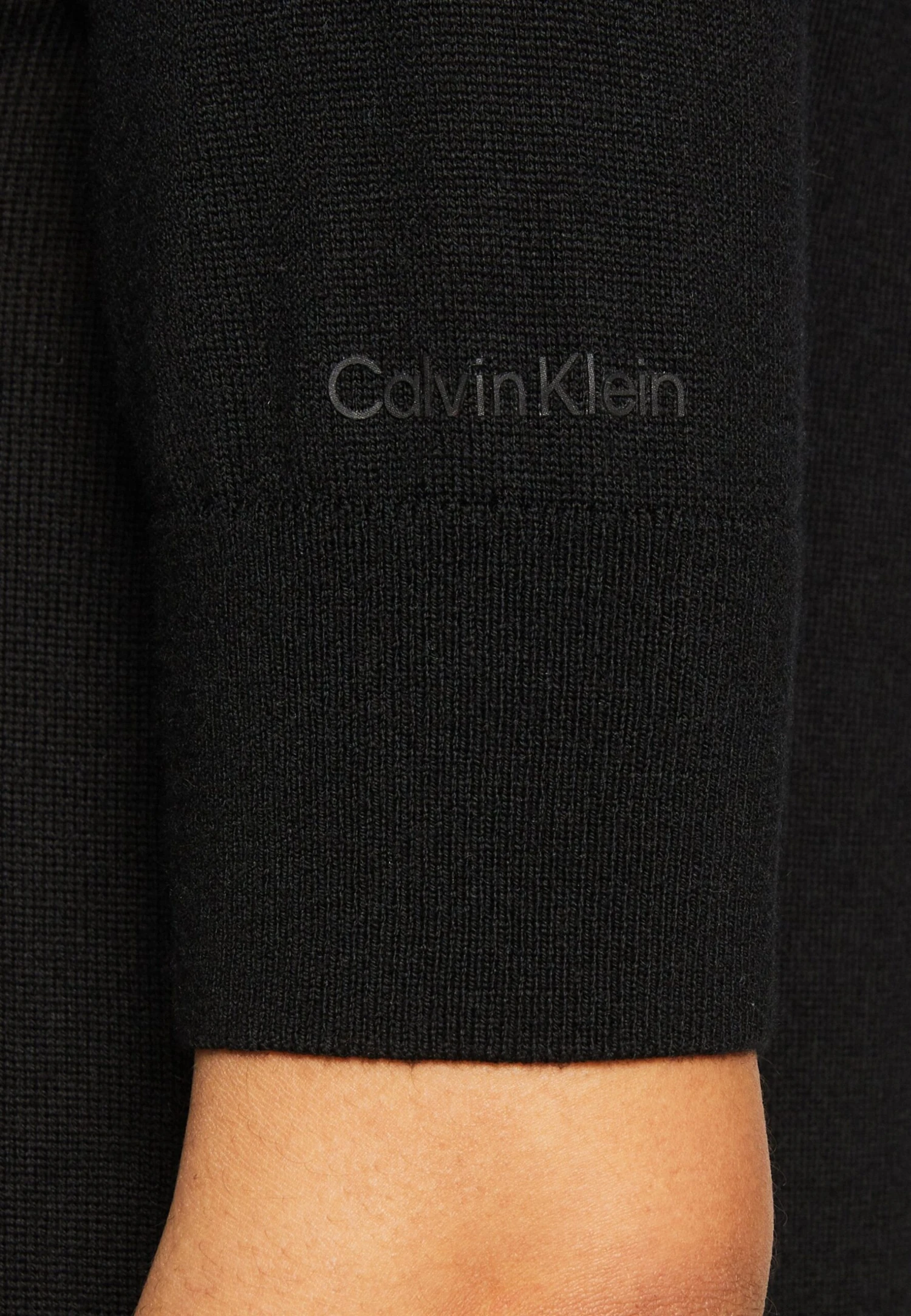 Calvin Klein Dress - Gebreide Jurk - Black - Afbeelding 6