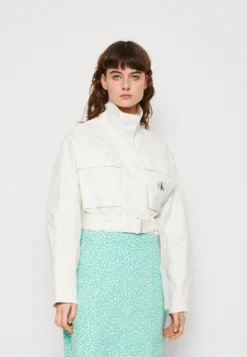 Calvin Klein Jeans Belted Utility Jacket - Jas - Ancient White