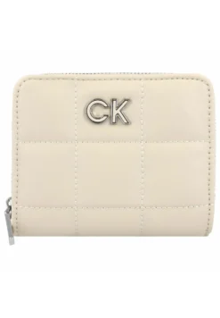 Calvin Klein Re-Lock Quilt 12 Cm - Portemonnee - Stoney Beige