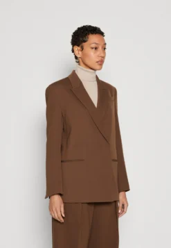 Calvin Klein Halflange Jas - Brown Kelp