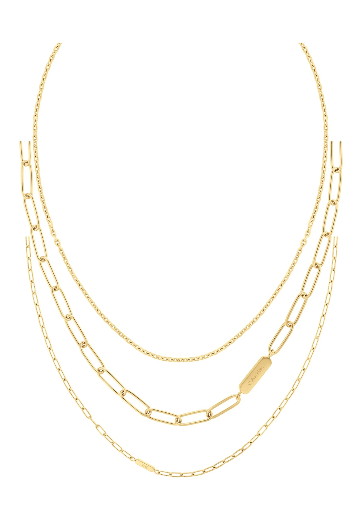 Calvin Klein Gp Chain Necklaces Gift Set - Ketting - Gold-Coloured