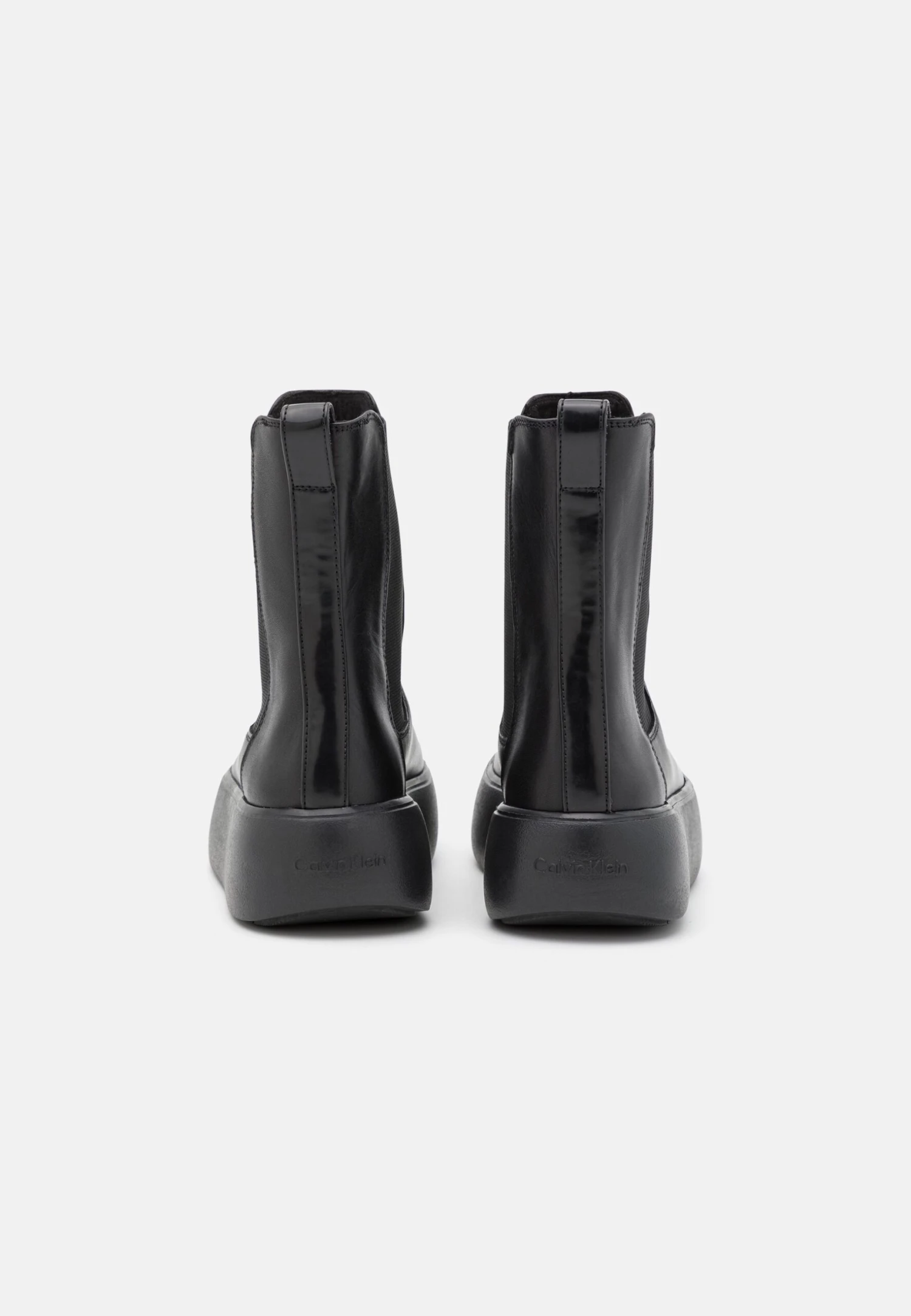 Calvin Klein Bubble Cup Chelsea - Enkellaarsjes Met Plateauzool - Triple Black - Afbeelding 4