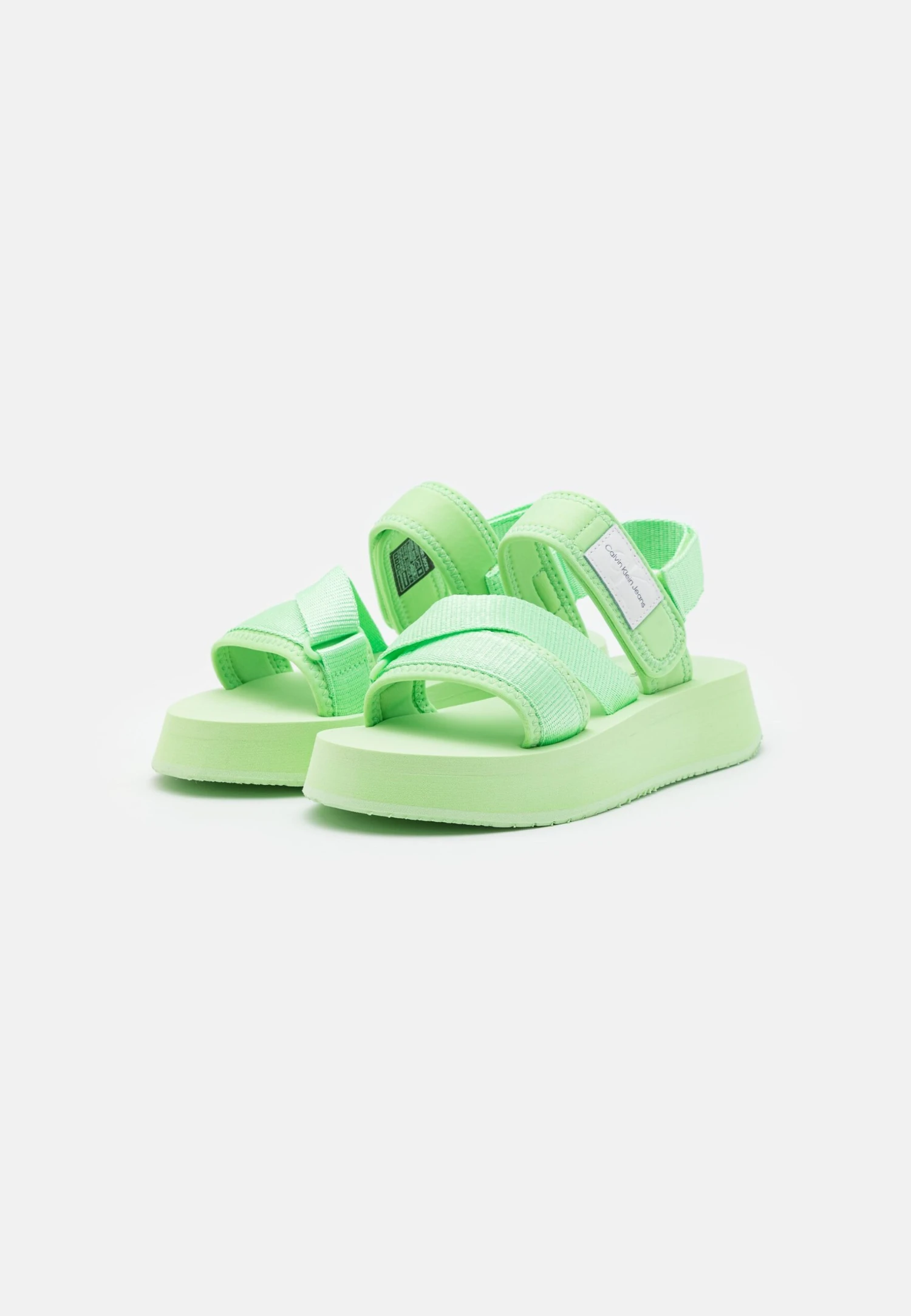 Calvin Klein Jeans Prefresato Badge - Sandalen Met Plateauzool - Light Green - Afbeelding 3