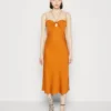 Calvin Klein Micro Strap Twist Slip Dress - Cocktailjurk - Allspice