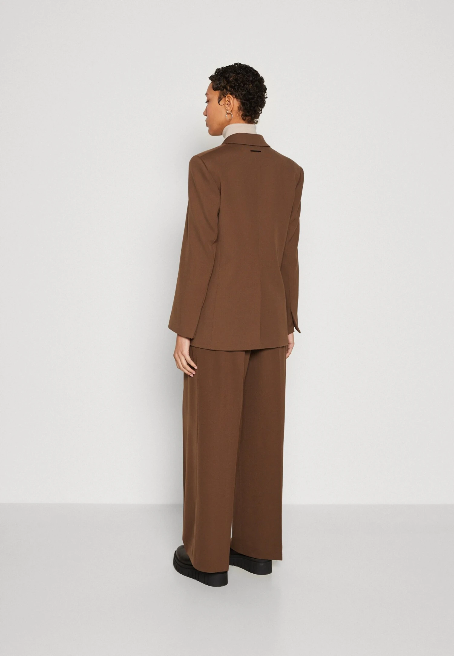 Calvin Klein Halflange Jas - Brown Kelp - Afbeelding 3