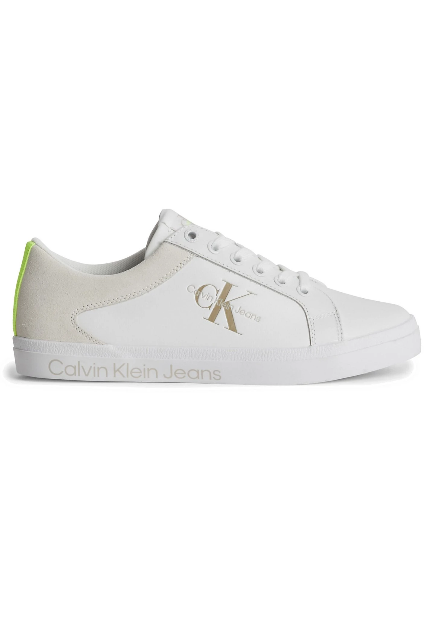 Calvin Klein Jeans Low Profile Fluo Contrast - Sneakers Laag - White
