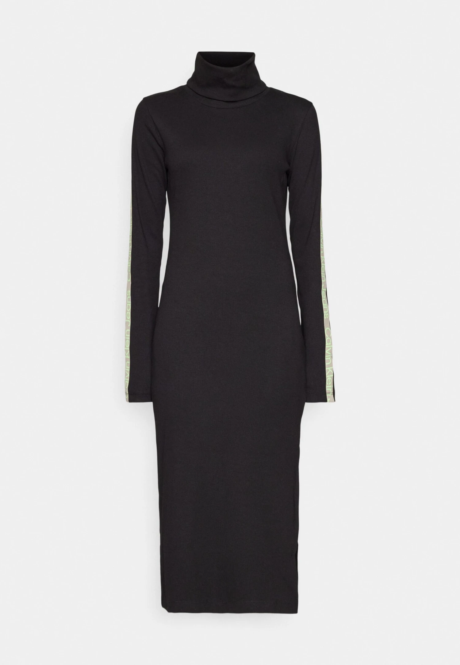 Calvin Klein Jeans Logo Elastic - Etui-Jurk - Black - Afbeelding 7