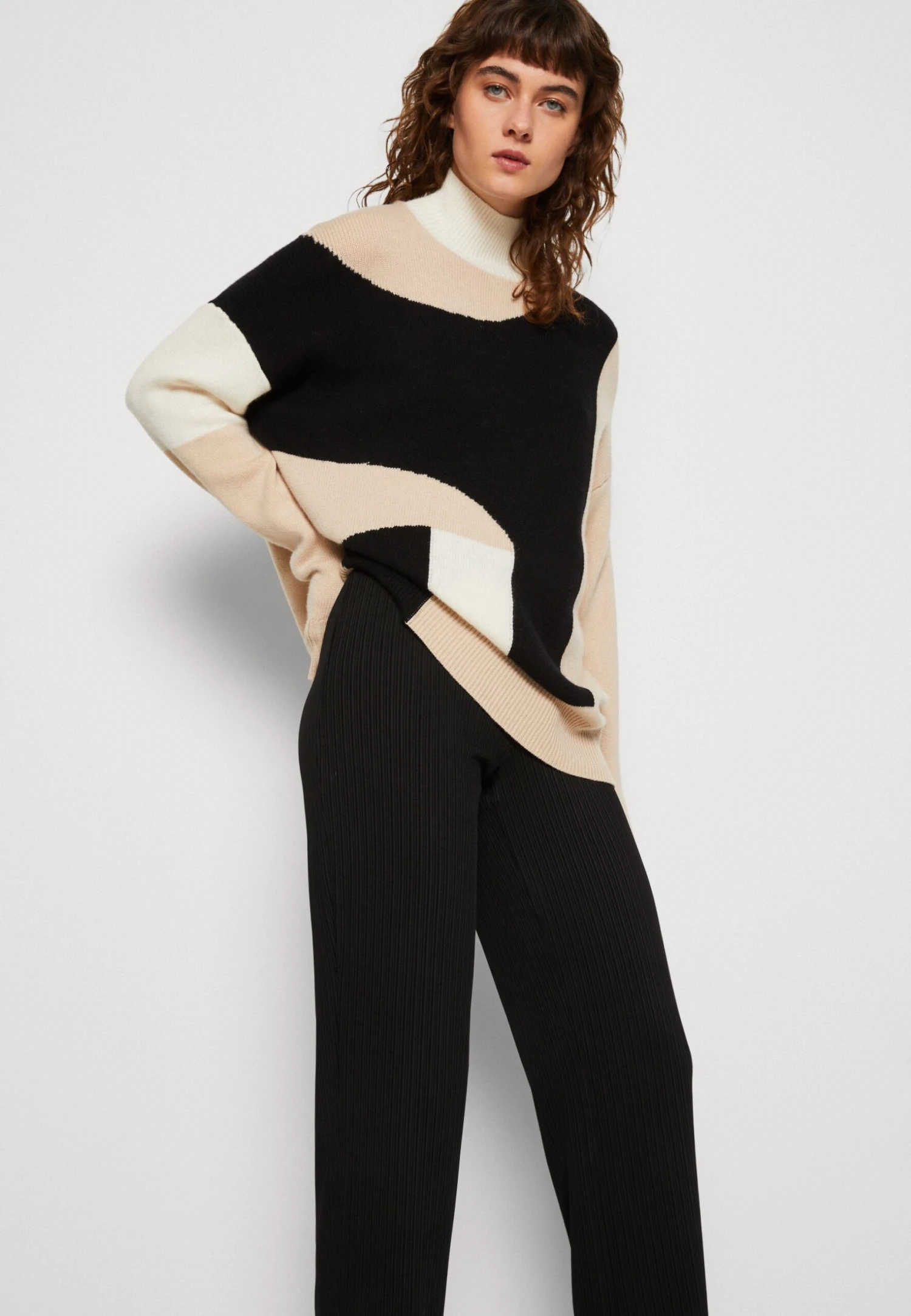 Calvin Klein Jeans Shiny Wide Leg Pants - Broek - Ck Black - Afbeelding 4