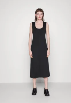 Calvin Klein Technical Midi Dress - Jurk - Black