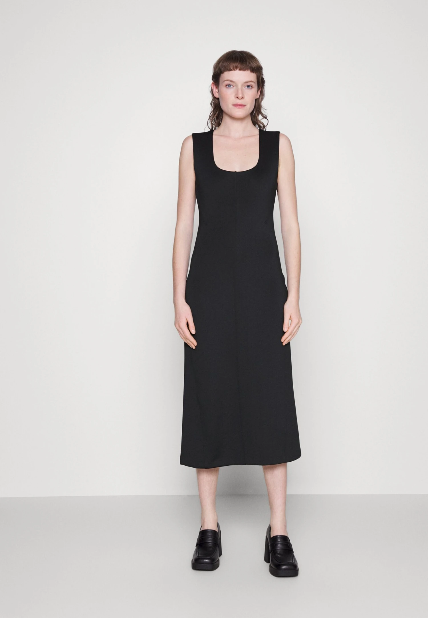 Calvin Klein Technical Midi Dress - Jurk - Black