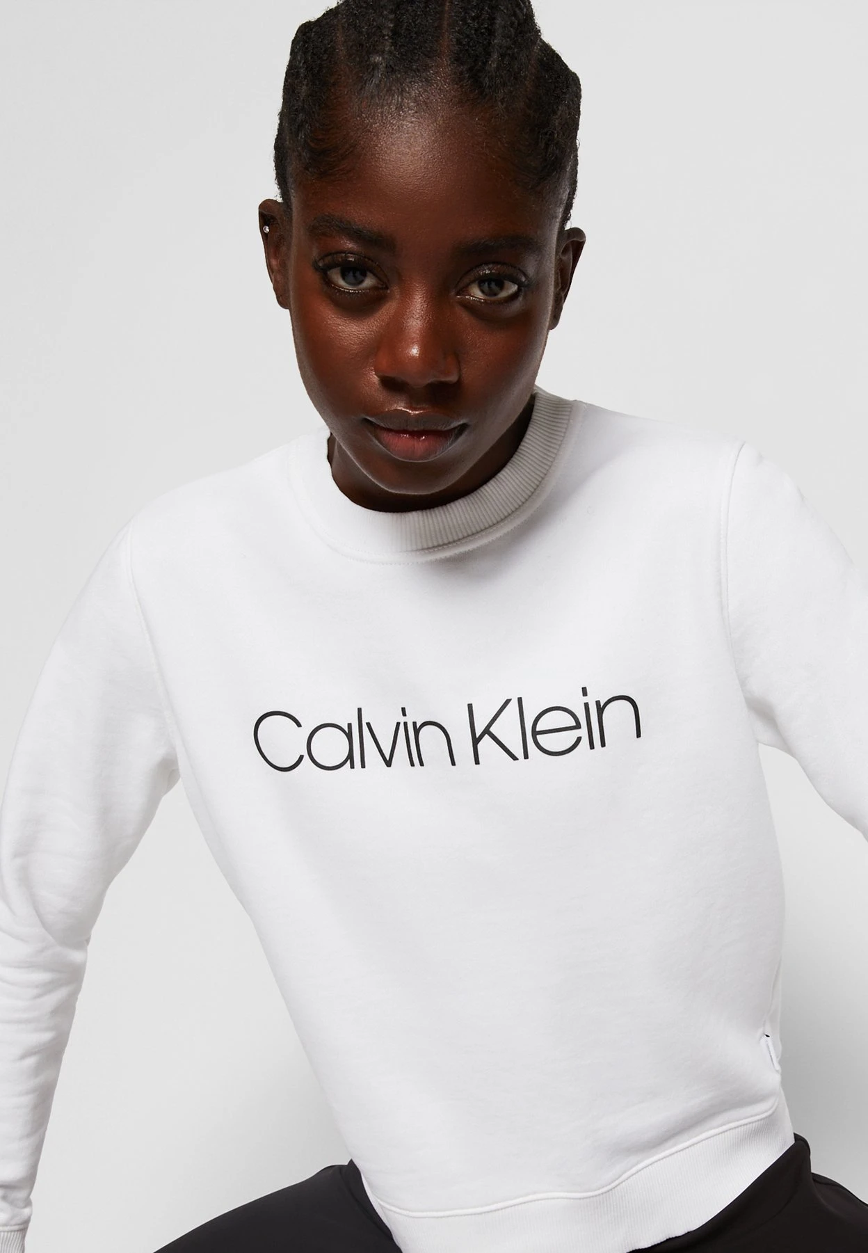 Calvin Klein Core Logo - Sweater - Bright White - Afbeelding 5