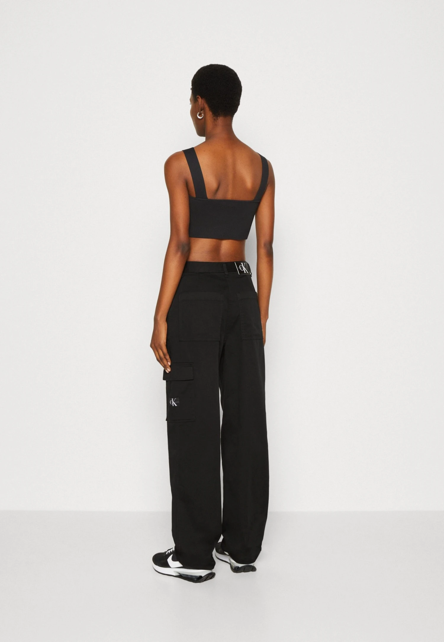 Calvin Klein Jeans High Rise Straight - Cargobroek - Black - Afbeelding 3