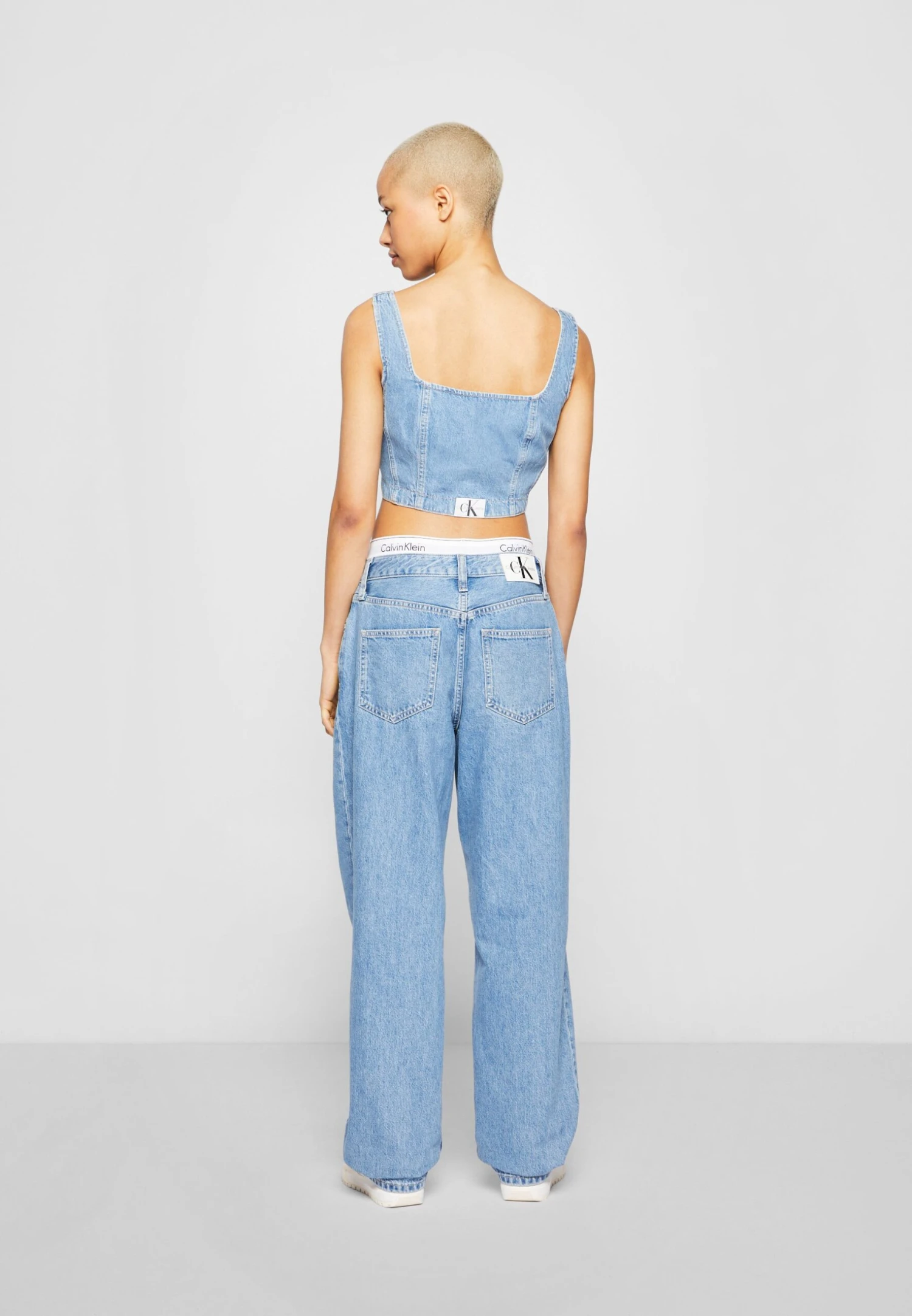 Calvin Klein Jeans Corset - Top - Denim Medium - Afbeelding 4