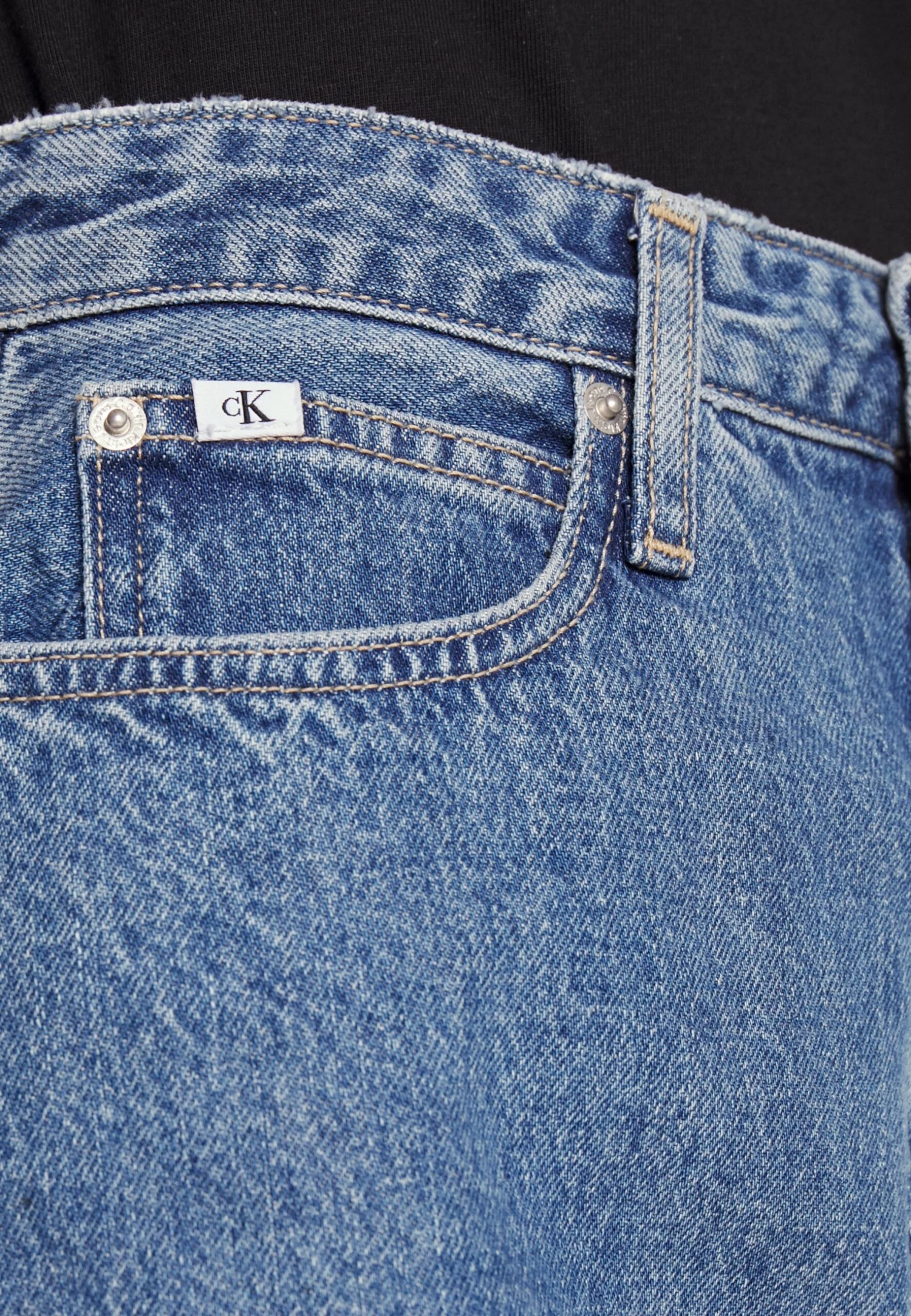 Calvin Klein Jeans A-Line Mini Skirt - Minirok - Denim Medium - Afbeelding 5