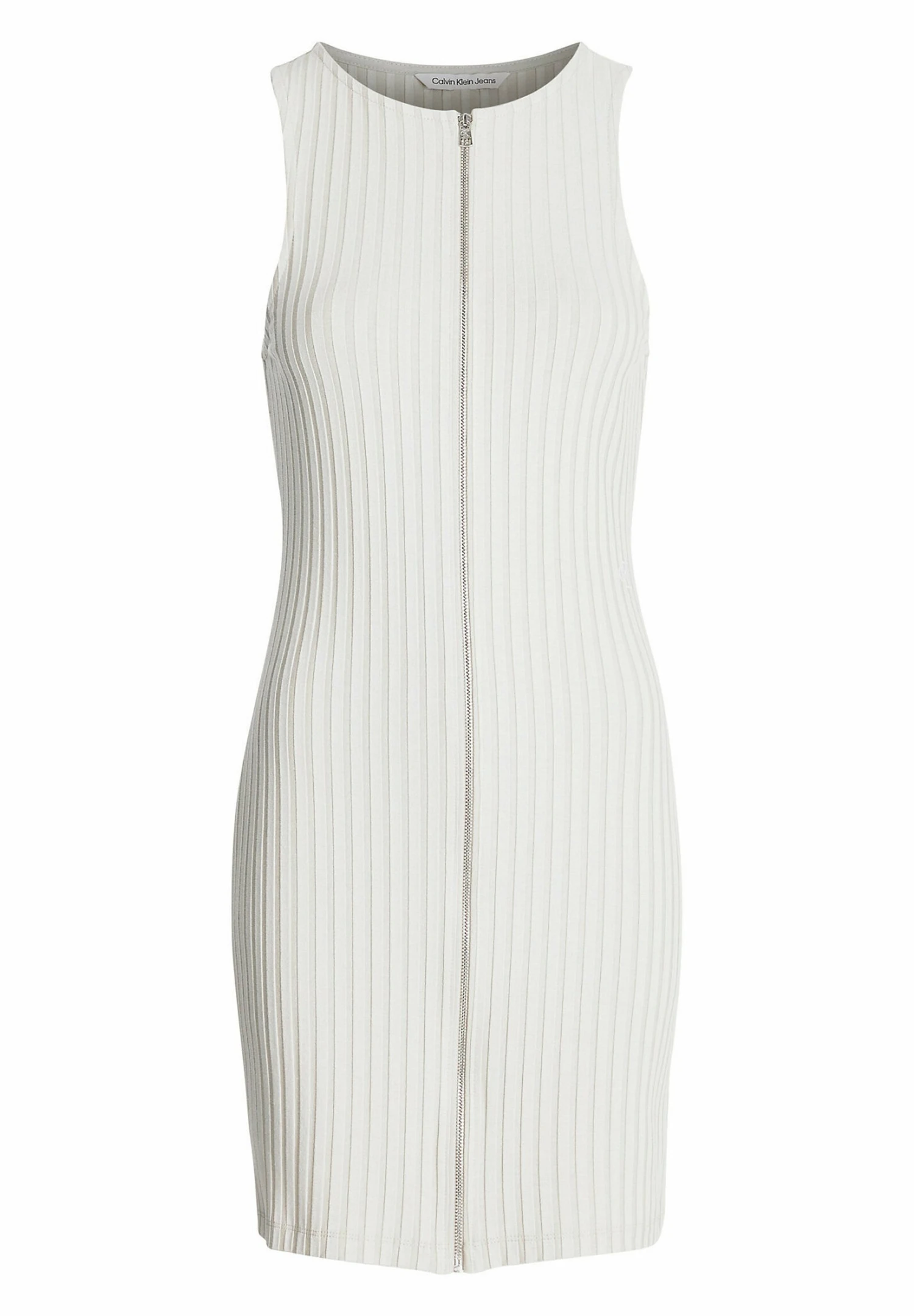 Calvin Klein Jeans Zipper Elongated - Etui-Jurk - Classic Beige - Afbeelding 5