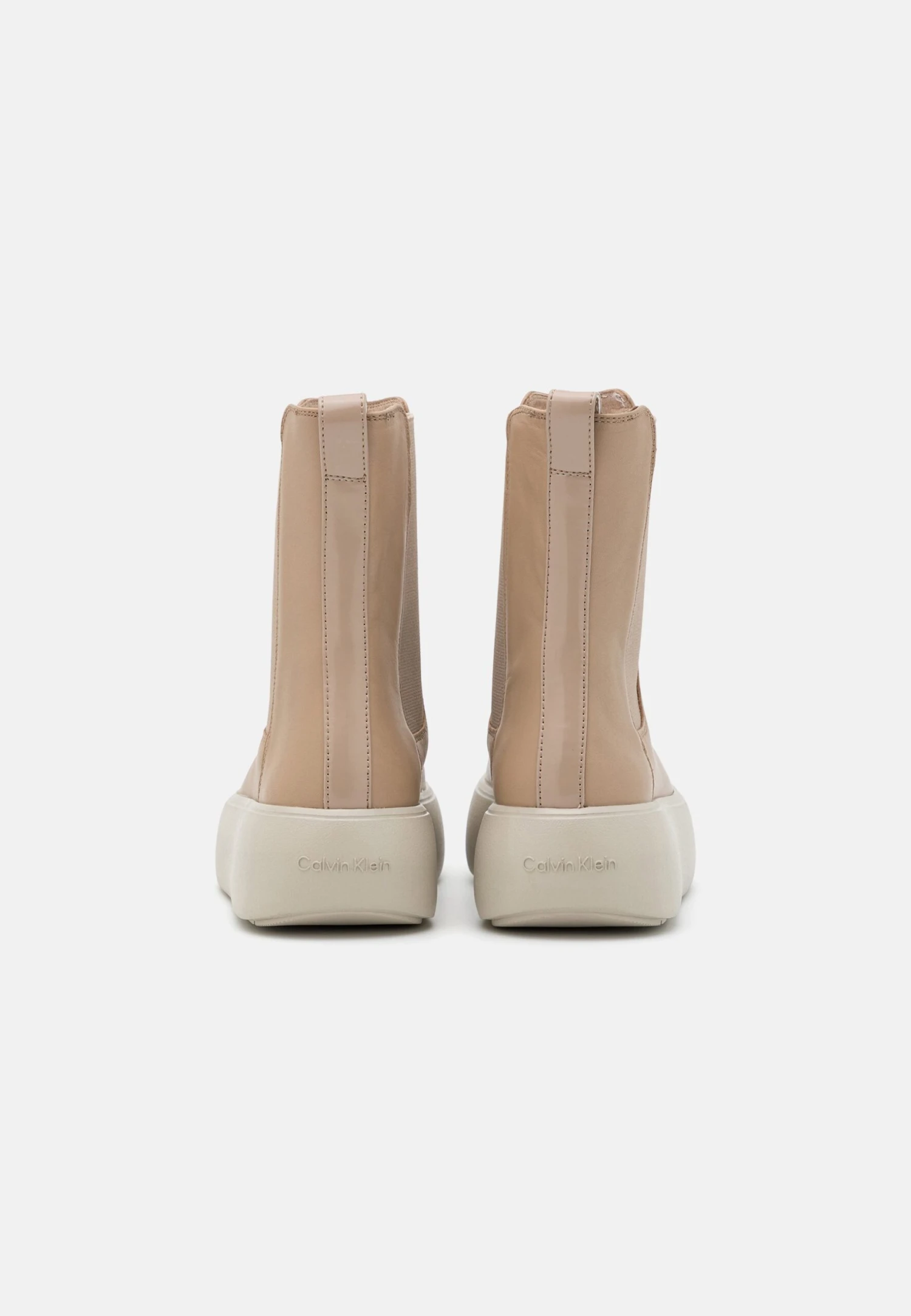 Calvin Klein Bubble Cup Chelsea - Enkellaarsjes Met Plateauzool - Silver - Afbeelding 4
