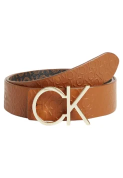 Calvin Klein Lock - Riem - Cognac Brown Mono
