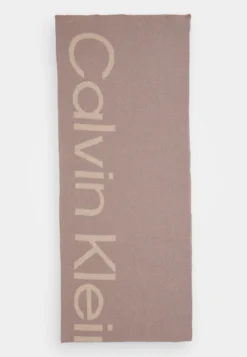 Calvin Klein Logo Reverso Tonal Scarf - Sjaal - Doeskin