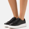 Calvin Klein Raised Cupsole Lace Up - Sneakers Laag - Black