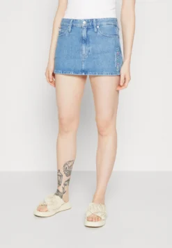 Calvin Klein Jeans Micro Skirt - Minirok - Denim Light
