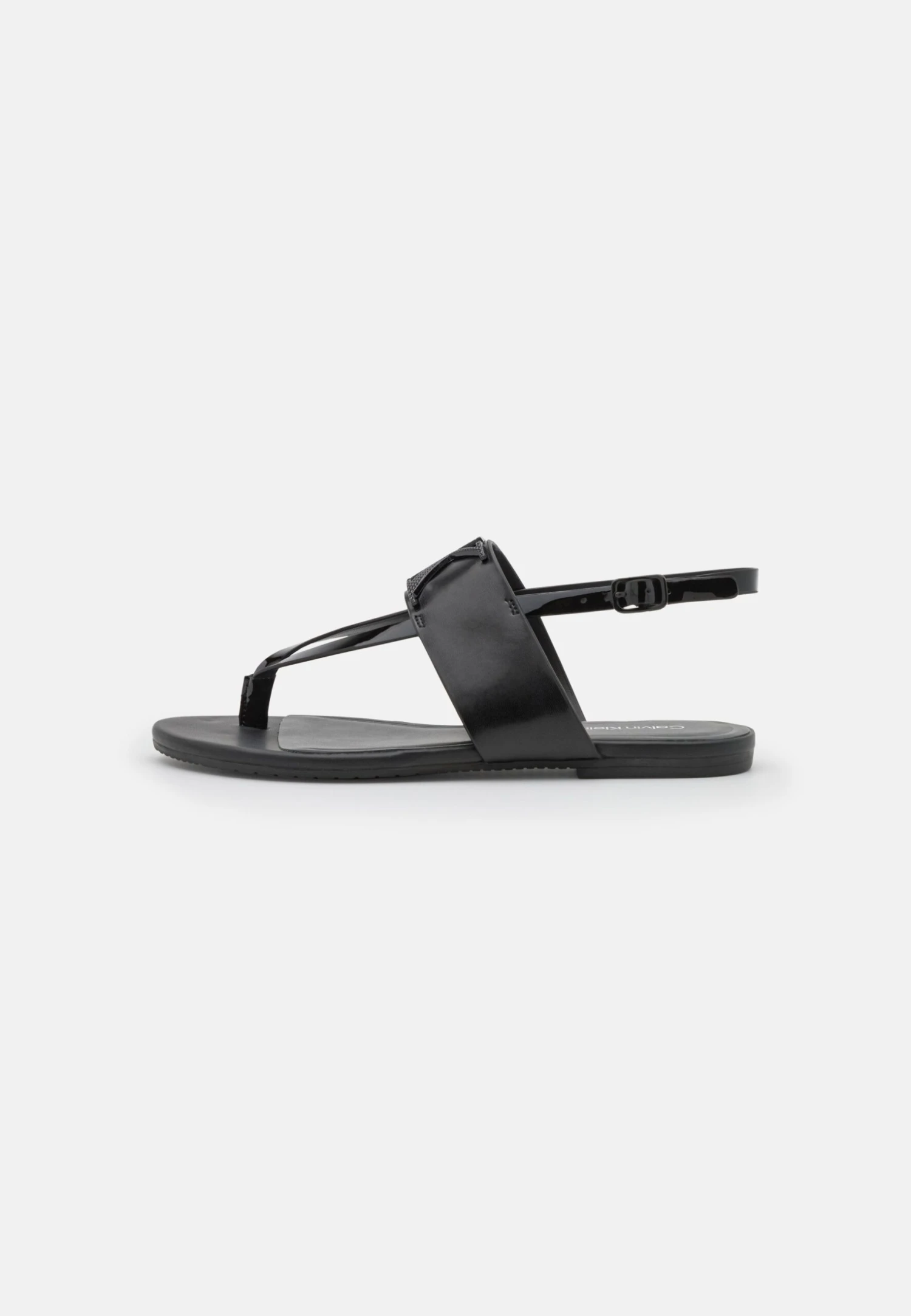 Calvin Klein Jeans Flat Toepost- Teensandalen - Black - Afbeelding 2