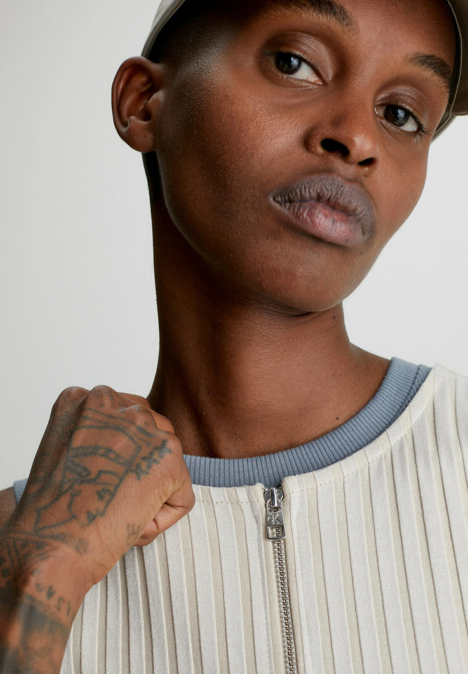 Calvin Klein Jeans Zipper Elongated - Etui-Jurk - Classic Beige - Afbeelding 3