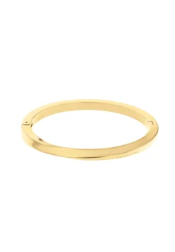 Calvin Klein Polished Gp Hinged Bangle Bracelet - Armband - Gold