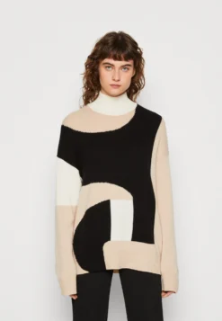 Calvin Klein Roll Neck Sweater - Trui - White Clay