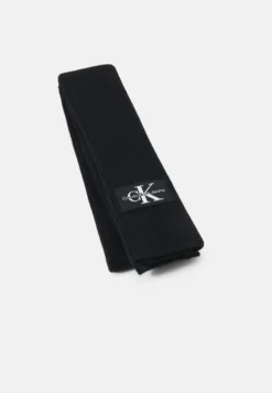 Calvin Klein Jeans Monologo Patch Scarf Unisex - Sjaal - Black