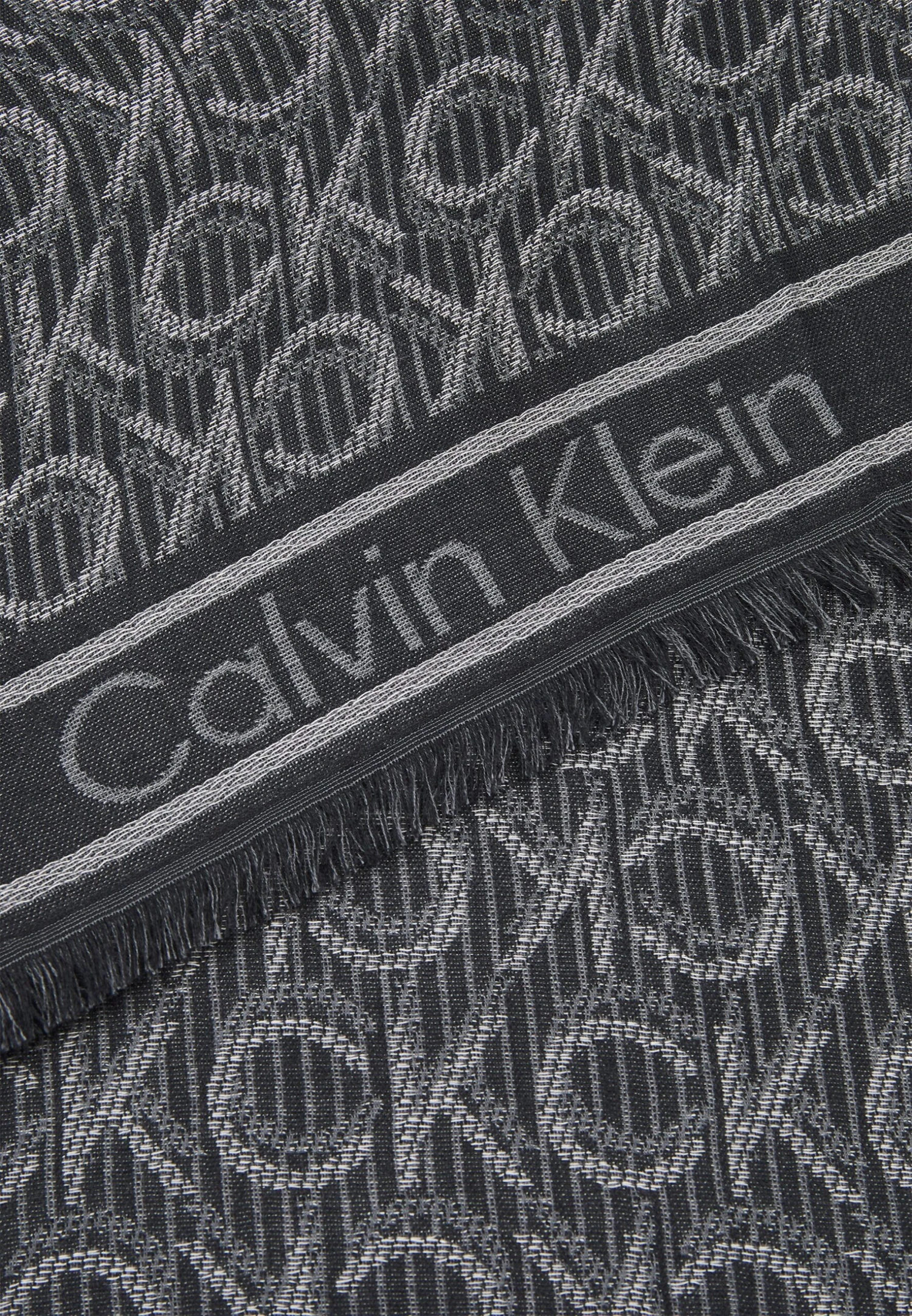 Calvin Klein Monogram Jacquard - Halsdoek - Black - Afbeelding 5