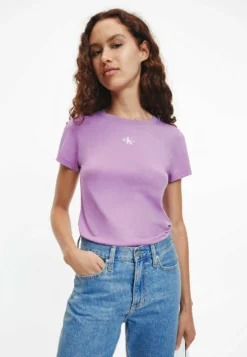 Calvin Klein Jeans Organic - T-Shirt Basic - Iris Orchid