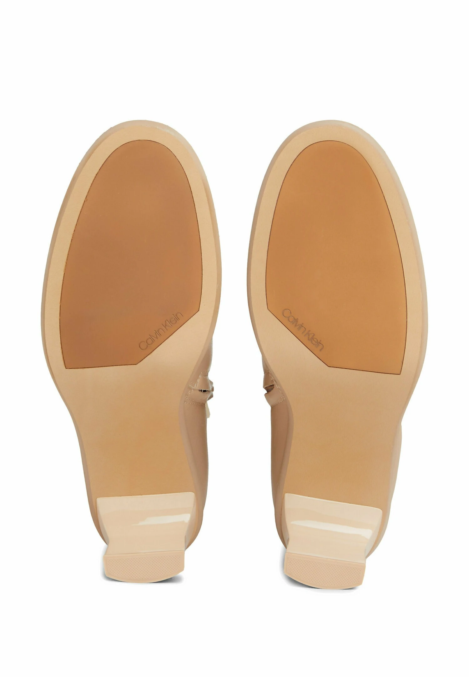 Calvin Klein Curved Stil - Enkellaarsjes Met Hoge Hak - Ck Nude - Afbeelding 5