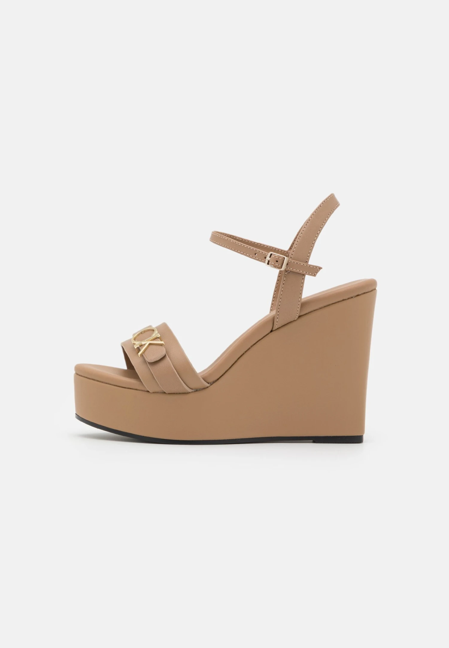 Calvin Klein Wedge- Sandalen Met Hoge Hak - Safari - Afbeelding 2