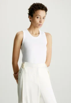 Calvin Klein Racerback Tank - Top - Bright White