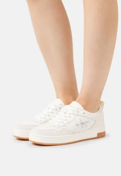 Calvin Klein Jeans Basket Cupsole Mono- Sneakers Laag - Ivory/Bright White