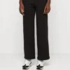 Calvin Klein Jeans Logo Piping Wide Leg Pants - Broek - Black