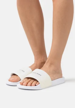 Calvin Klein Jeans Ny Pearl - Badslippers - Bright White/Creamy White/Eggshell