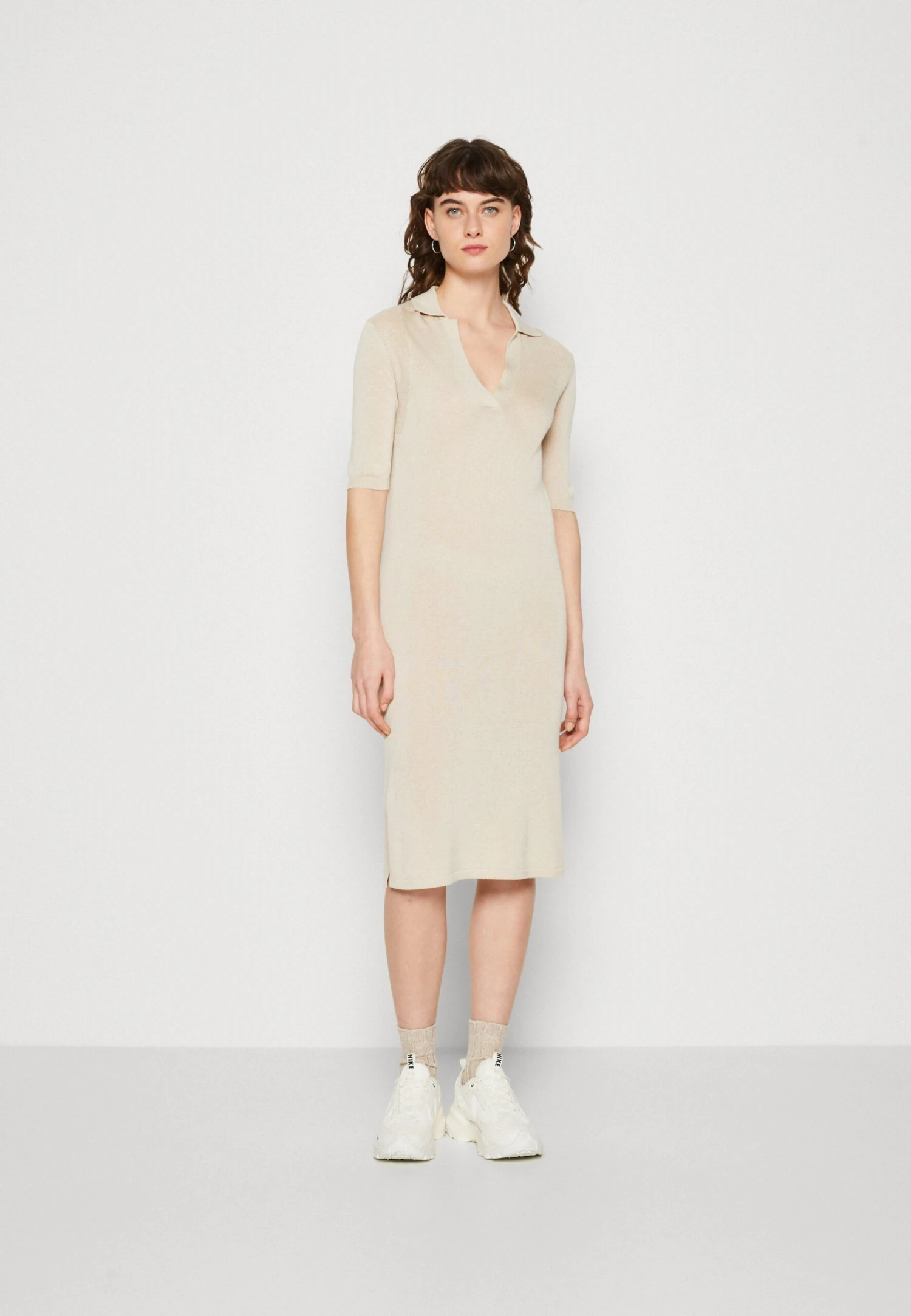 Calvin Klein Polo Dress - Etui-Jurk - Smooth Beige