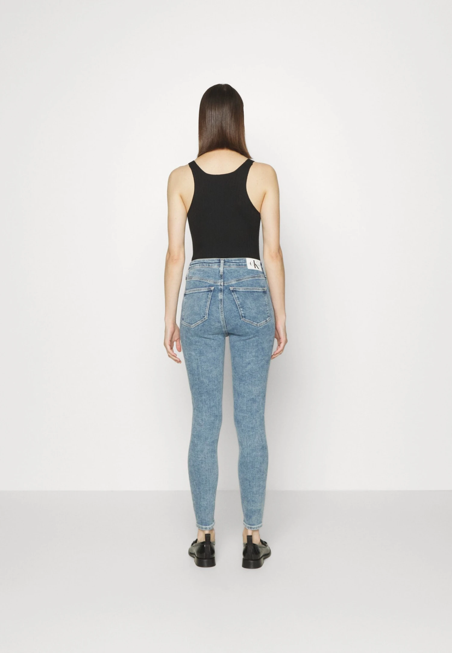Calvin Klein Jeans High Rise Super Skinny Ankle - Jeans Skinny Fit - Denim Medium - Afbeelding 4