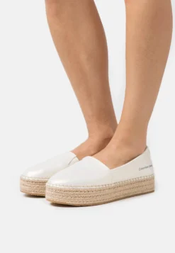Calvin Klein Jeans Flatform- Espadrilles - Creamy White/Eggshell
