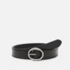 Calvin Klein Jeans Round Classic Lthr Sol 25Mm - Riem - Black