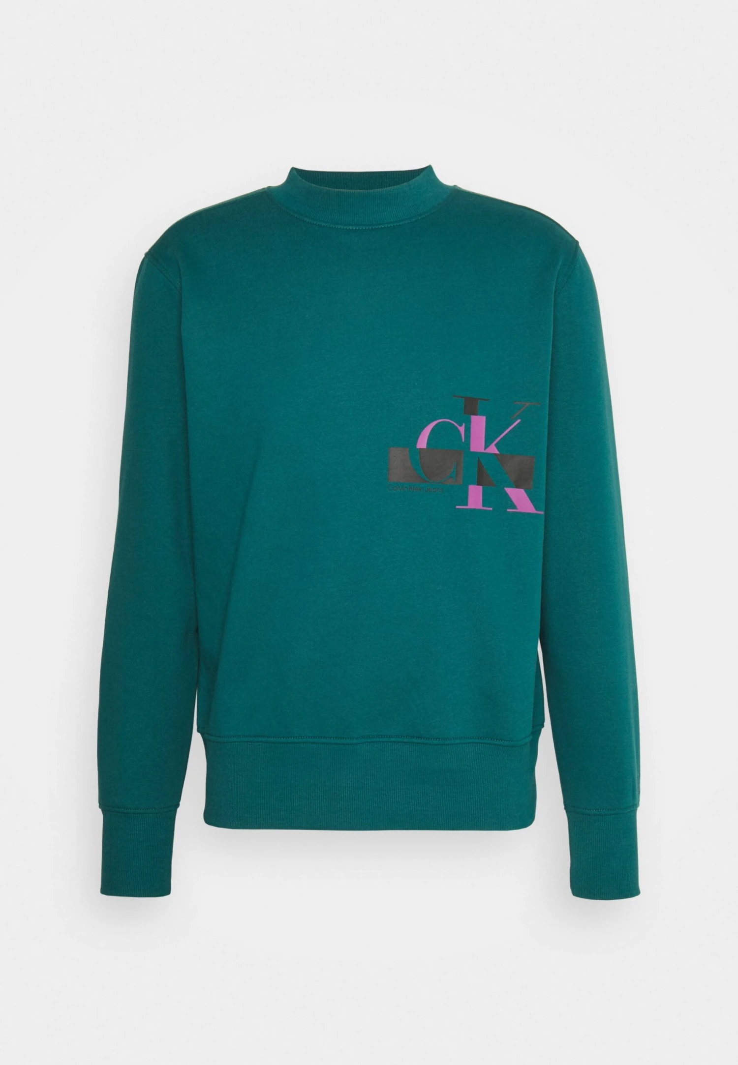 Calvin Klein Jeans Glitched Logo Crew Neck Genderless Unisex - Sweater - Atlantic Deep - Afbeelding 4