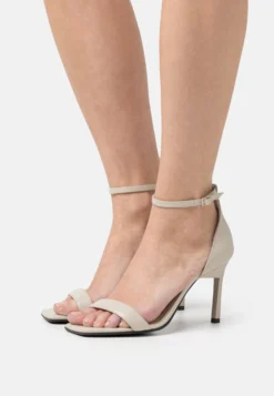 Calvin Klein Geo - Sandalen Met Hoge Hak - Feather Gray