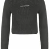 Calvin Klein Jeans Washed Monologo - Trui - Ck Black