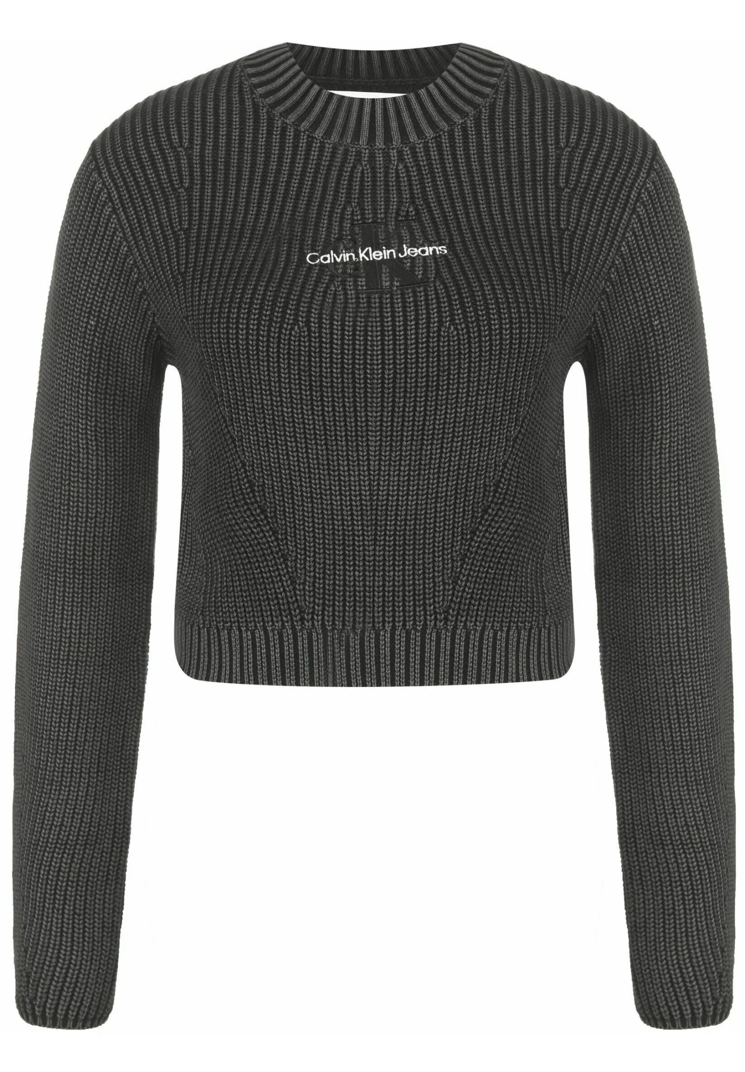 Calvin Klein Jeans Washed Monologo - Trui - Ck Black