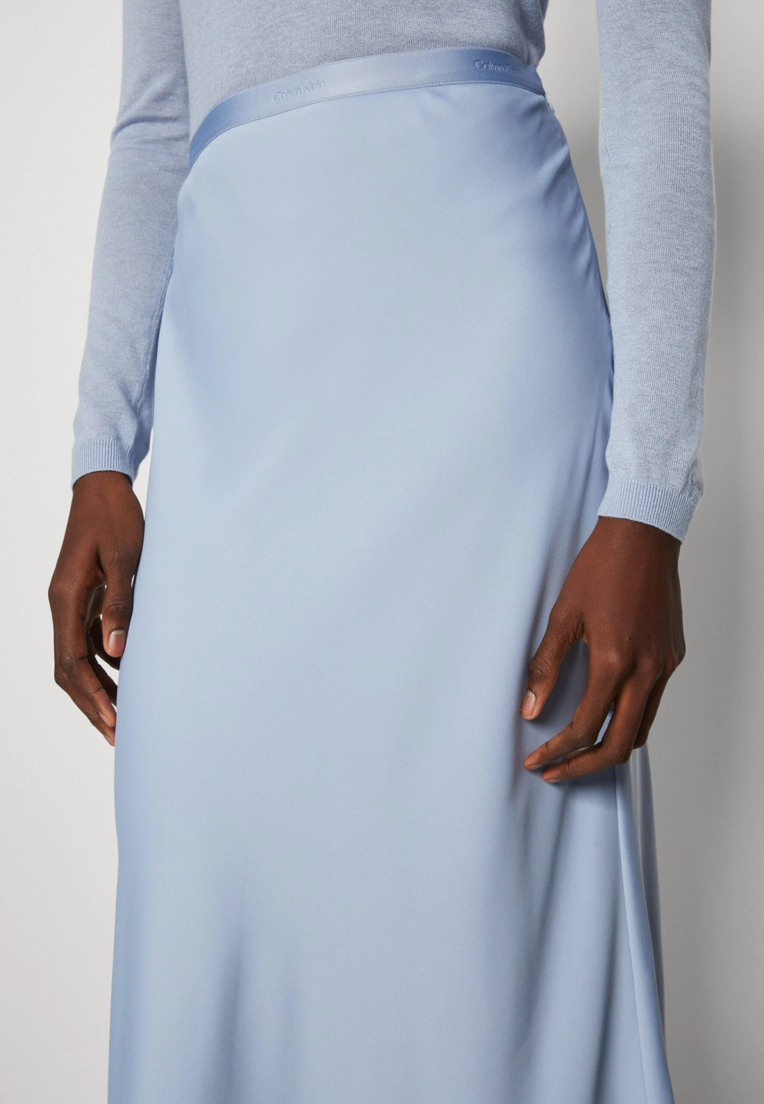 Calvin Klein Bias Cut Midi Skirt - Kokerrok - Blue Chime - Afbeelding 6