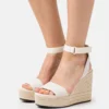 Calvin Klein Jeans Sandalen Met Hoge Hak - Ancient White