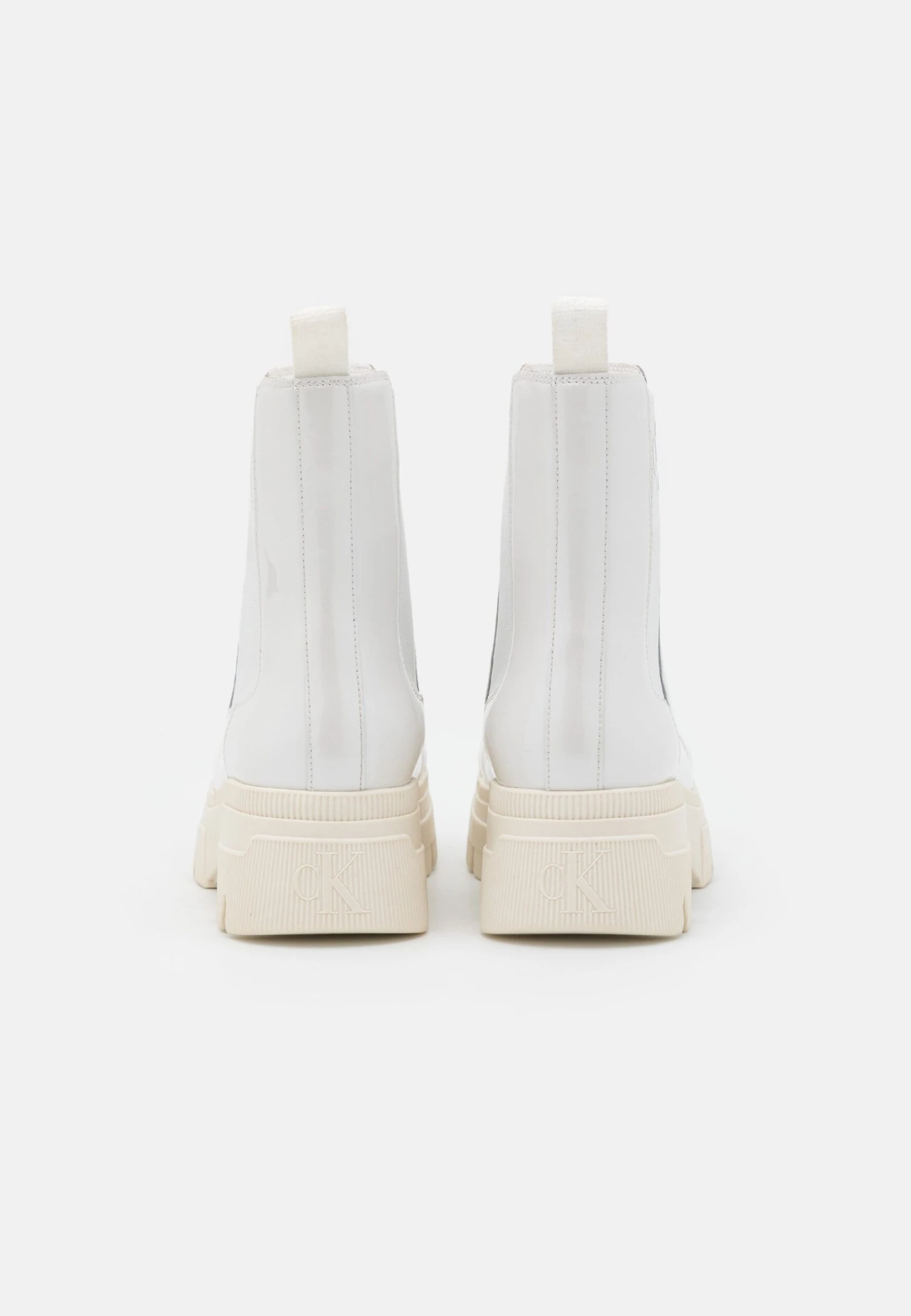 Calvin Klein Jeans Chunky Combat Chelsea Boot - Enkellaarsjes Met Plateauzool - White - Afbeelding 4