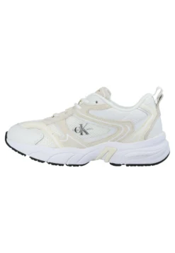 Calvin Klein Jeans Retro Tennis Oversized Mesh - Sneakers Laag - Beige